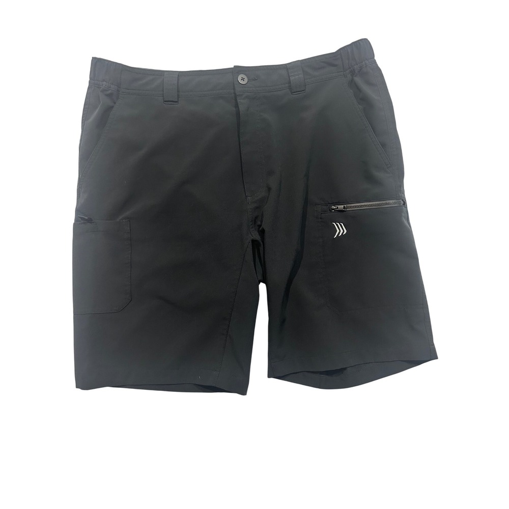 Gillz XL Black Hybrid Shorts Mens Activewear Outdoor Casual Zip Pocket